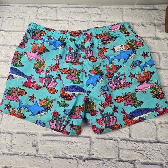 NWT Boardies Men's Mulga Ocean Blue Mid-Length Swim Short Sharks Starfish XXXL - Picture 3 of 14